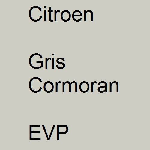 Citroen, Gris Cormoran, EVP.